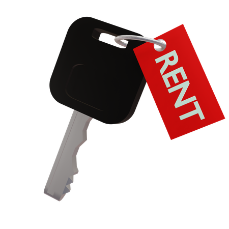 Rent Car  3D Icon