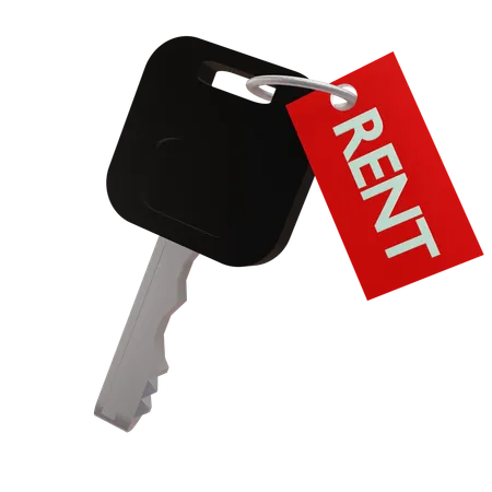 Rent Car  3D Icon