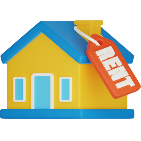 Rent House  3D Icon