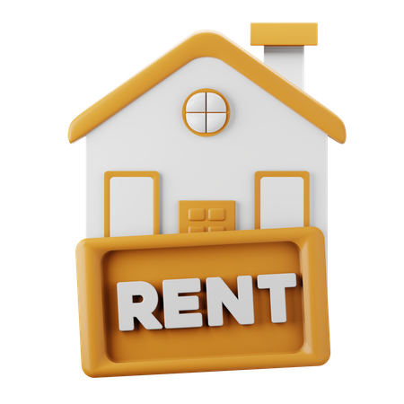 Rent House  3D Icon