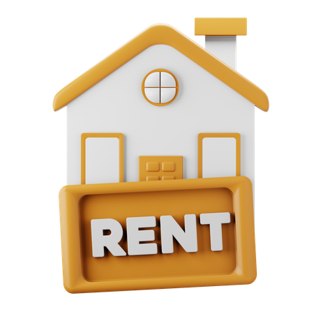 Rent House 3D Icon