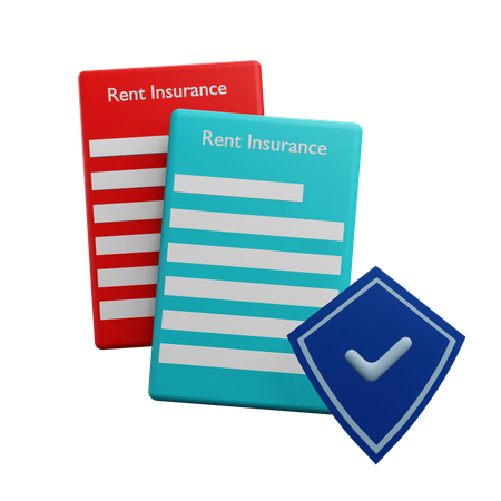 Rent Insurance  3D Icon