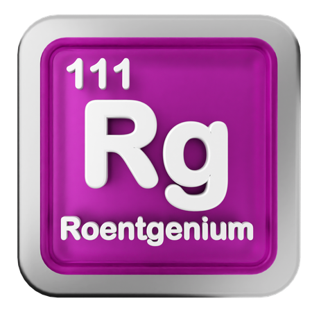 Reontgenium-Periodensystem  3D Icon