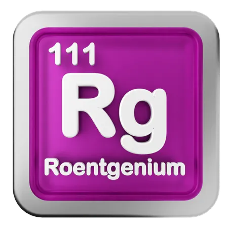 Reontgenium-Periodensystem  3D Icon