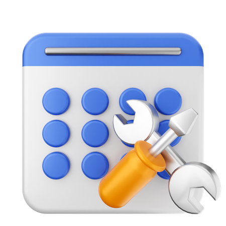 Repair Calendar  3D Icon