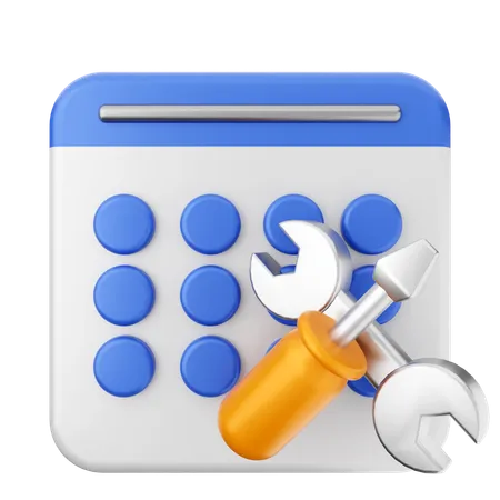 Repair Calendar  3D Icon