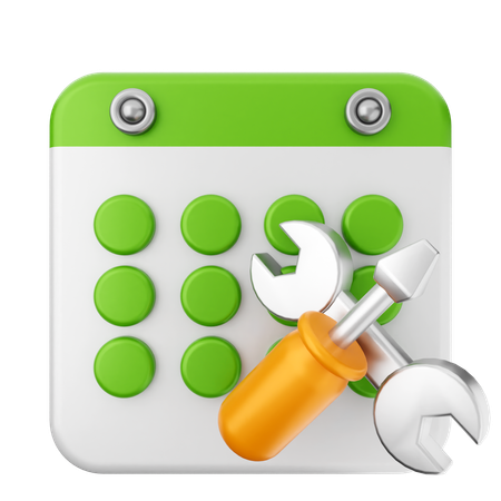 Repair Calendar  3D Icon