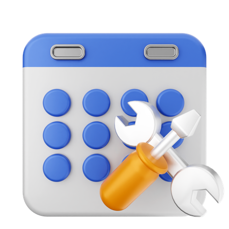 Repair Calendar  3D Icon