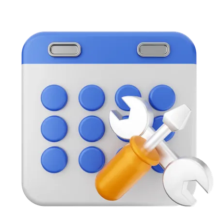 Repair Calendar  3D Icon