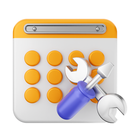 Repair Calendar  3D Icon