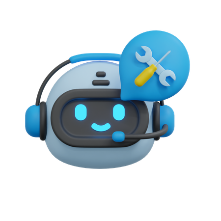 Repair chatbot  3D Icon
