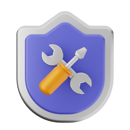 Repair Shield Protection  3D Icon