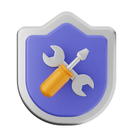 Repair Shield Protection  3D Icon