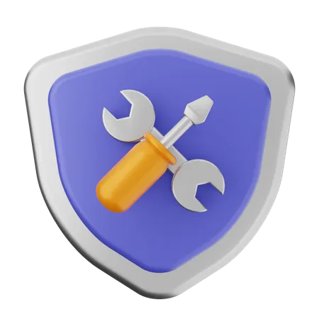 Repair Shield Protection  3D Icon