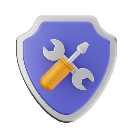 Repair Shield Protection  3D Icon