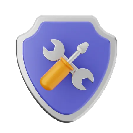 Repair Shield Protection  3D Icon