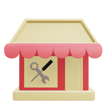 Repair Shop  3D Icon