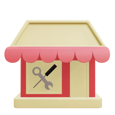 Repair Shop  3D Icon