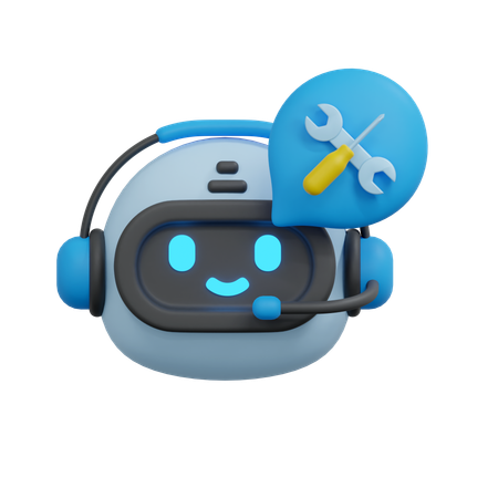 Reparar chatbot  3D Icon