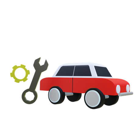 Reparación de autos  3D Icon