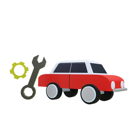 Reparación de autos  3D Icon