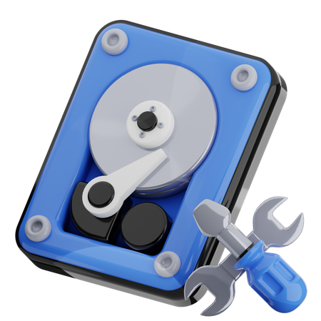 Reparación de disco duro  3D Icon