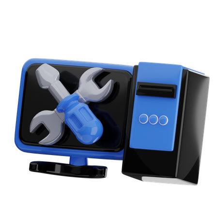 Reparación de ordenador  3D Icon