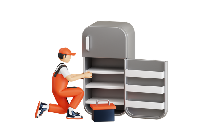 Reparación de refrigeradores  3D Icon