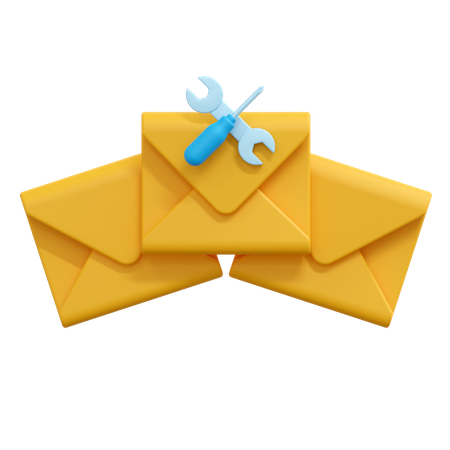 E-Mail-Nachricht reparieren  3D Icon