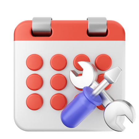 Reparaturkalender  3D Icon