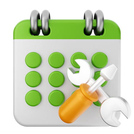 Reparaturkalender  3D Icon