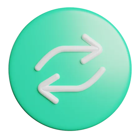 Repeat Refresh Button 3D Icon
