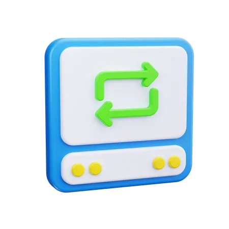 Repeat  3D Icon