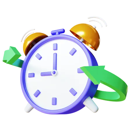 3 D Render Alarm Clock Hurry Up Ringing Watches With Flash Lightnings Morning Alert Time Countdown Last Chance Sale Or Deadline Concept Ringing Alarm Circle Clock Icon Attention Alert Sign 3D Icon