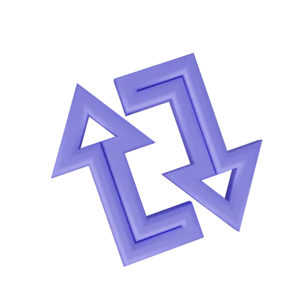 Arrow Change Sign 3D Icon