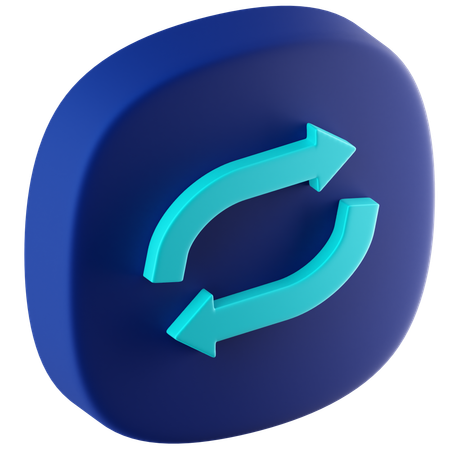 Repeat Button  3D Icon