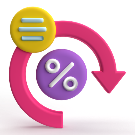 Repeat Discount  3D Icon