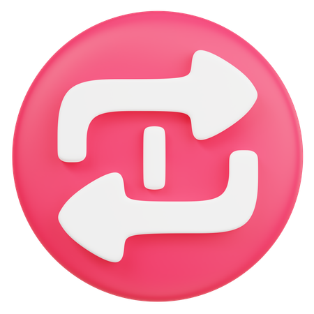 Repeat Once  3D Icon