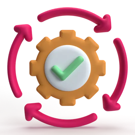 Repeat Process  3D Icon