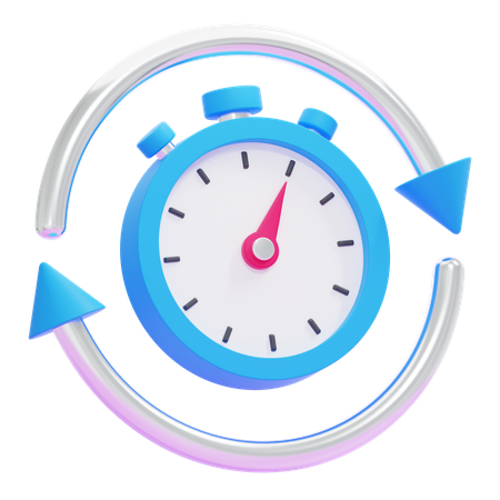 Repeat Timer  3D Icon