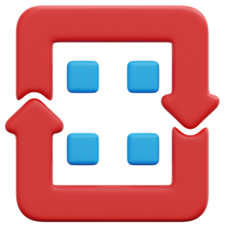 Repeated Process  3D Icon