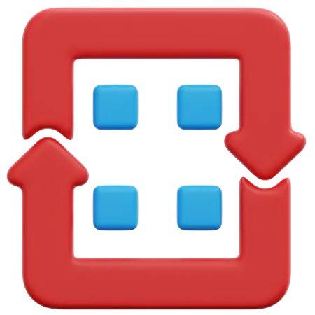 Repeated Process  3D Icon