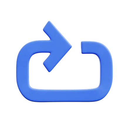 Repetir  3D Icon