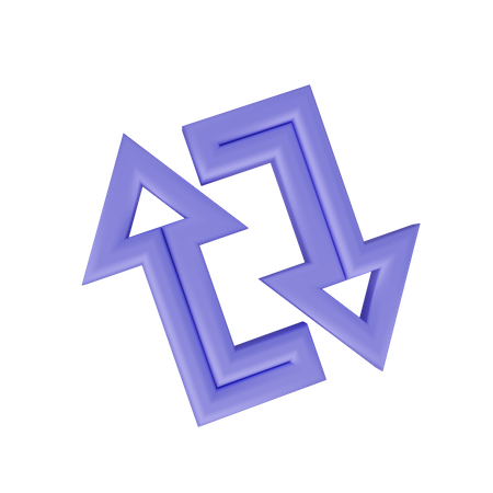 Repetir flecha  3D Icon