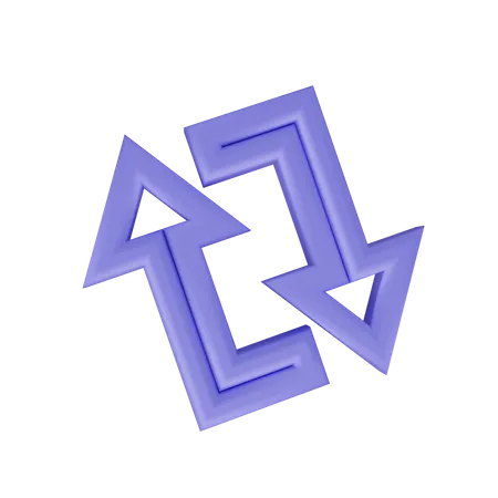 Repetir flecha  3D Icon