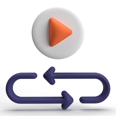 Repetir vídeo  3D Icon