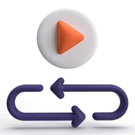 Repetir vídeo  3D Icon