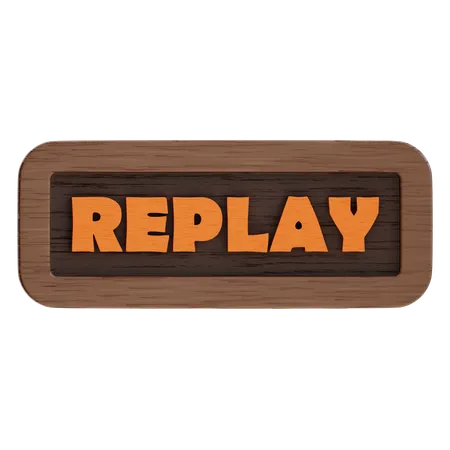 Replay Button  3D Icon