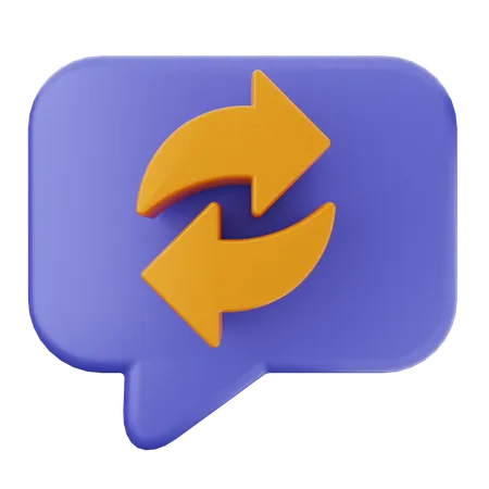 Repetir bate-papo  3D Icon