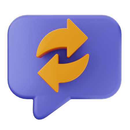 Replay Chat  3D Icon